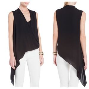 BCBG MaxAzria Cecil Asymmetrical Draped Top
